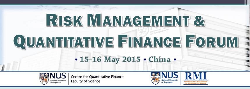 Risk management and quantitative finance forum