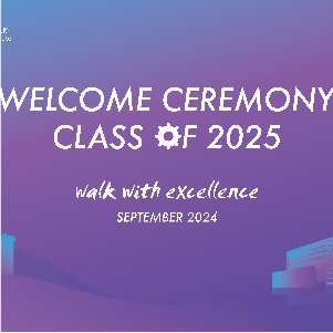 Welcome ceremony of 311 Programme for the class of 2025